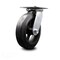 Service Caster 8 Inch Heavy Duty Top Plate Rubber on Steel Swivel Caster with Roller Bearing SCC-35S820-RSR - alternate 2